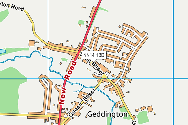 NN14 1BD map - OS VectorMap District (Ordnance Survey) NN14 1BD map - OS VectorMap District (Ordnance Survey)