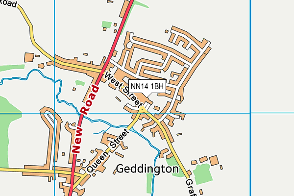NN14 1BH map - OS VectorMap District (Ordnance Survey)
