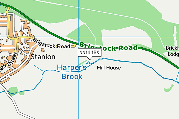 NN14 1BX map - OS VectorMap District (Ordnance Survey) NN14 1BX map - OS VectorMap District (Ordnance Survey)