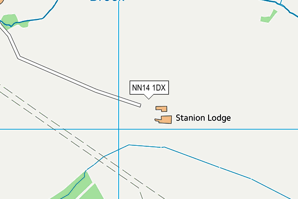 NN14 1DX map - OS VectorMap District (Ordnance Survey) NN14 1DX map - OS VectorMap District (Ordnance Survey)