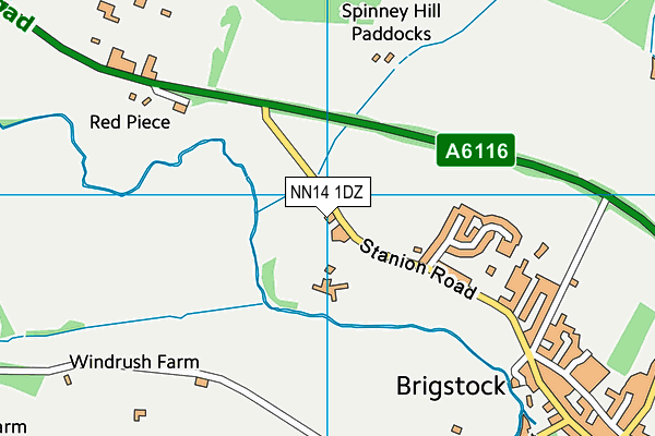 NN14 1DZ map - OS VectorMap District (Ordnance Survey) NN14 1DZ map - OS VectorMap District (Ordnance Survey)