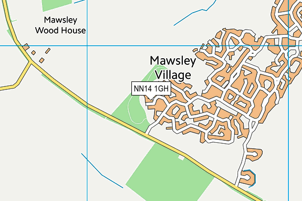 NN14 1GH map - OS VectorMap District (Ordnance Survey) NN14 1GH map - OS VectorMap District (Ordnance Survey)