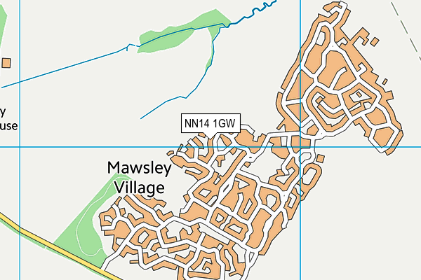 NN14 1GW map - OS VectorMap District (Ordnance Survey) NN14 1GW map - OS VectorMap District (Ordnance Survey)