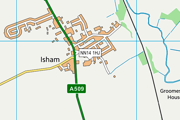 NN14 1HJ map - OS VectorMap District (Ordnance Survey)