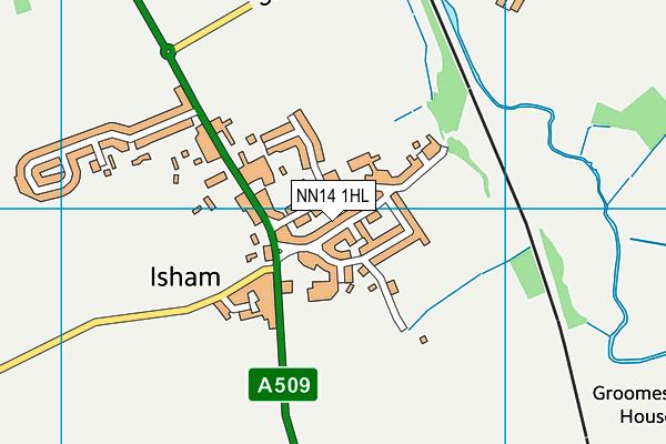 NN14 1HL map - OS VectorMap District (Ordnance Survey)
