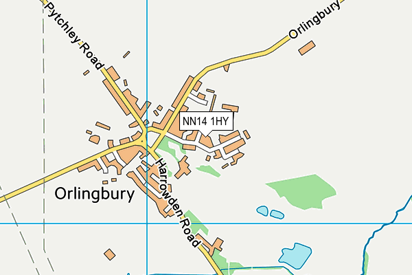 NN14 1HY map - OS VectorMap District (Ordnance Survey) NN14 1HY map - OS VectorMap District (Ordnance Survey)
