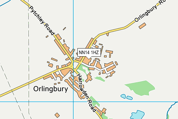 NN14 1HZ map - OS VectorMap District (Ordnance Survey) NN14 1HZ map - OS VectorMap District (Ordnance Survey)