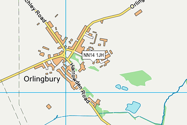 NN14 1JH map - OS VectorMap District (Ordnance Survey) NN14 1JH map - OS VectorMap District (Ordnance Survey)