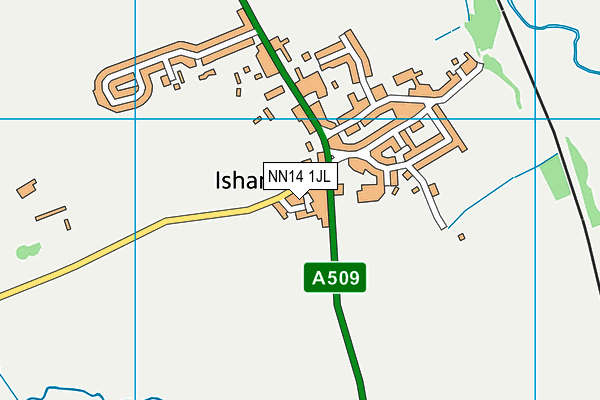NN14 1JL map - OS VectorMap District (Ordnance Survey) NN14 1JL map - OS VectorMap District (Ordnance Survey)