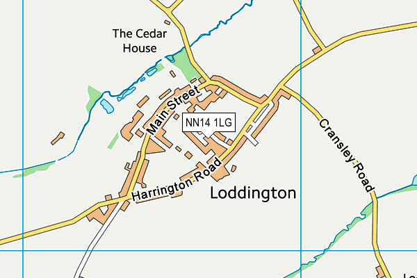 NN14 1LG map - OS VectorMap District (Ordnance Survey) NN14 1LG map - OS VectorMap District (Ordnance Survey)