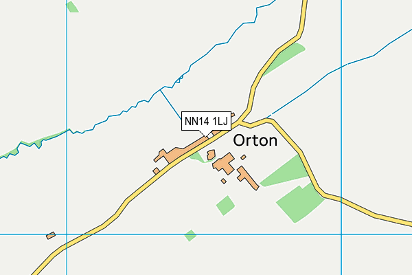 NN14 1LJ map - OS VectorMap District (Ordnance Survey)