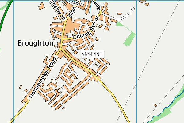 NN14 1NH map - OS VectorMap District (Ordnance Survey) NN14 1NH map - OS VectorMap District (Ordnance Survey)
