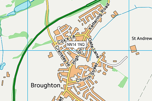 NN14 1NQ map - OS VectorMap District (Ordnance Survey) NN14 1NQ map - OS VectorMap District (Ordnance Survey)