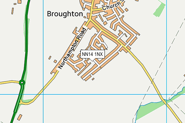 NN14 1NX map - OS VectorMap District (Ordnance Survey) NN14 1NX map - OS VectorMap District (Ordnance Survey)
