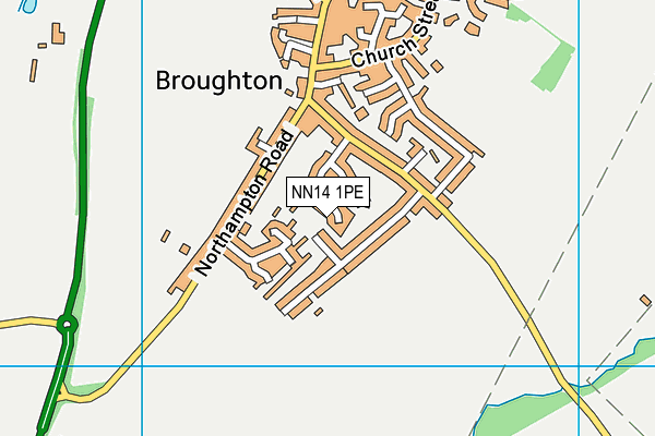 NN14 1PE map - OS VectorMap District (Ordnance Survey) NN14 1PE map - OS VectorMap District (Ordnance Survey)