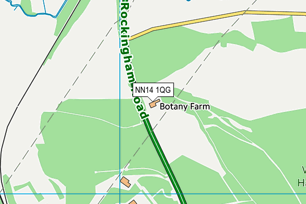 NN14 1QG map - OS VectorMap District (Ordnance Survey)