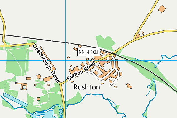 NN14 1QJ map - OS VectorMap District (Ordnance Survey) NN14 1QJ map - OS VectorMap District (Ordnance Survey)