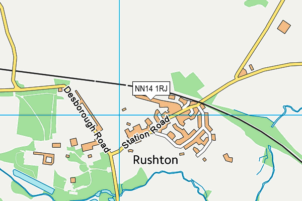 NN14 1RJ map - OS VectorMap District (Ordnance Survey)