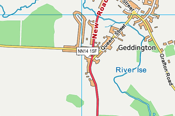 NN14 1SF map - OS VectorMap District (Ordnance Survey) NN14 1SF map - OS VectorMap District (Ordnance Survey)