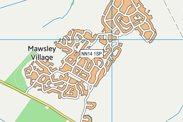 NN14 1SP map - OS VectorMap District (Ordnance Survey) NN14 1SP map - OS VectorMap District (Ordnance Survey)
