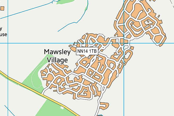 NN14 1TB map - OS VectorMap District (Ordnance Survey) NN14 1TB map - OS VectorMap District (Ordnance Survey)