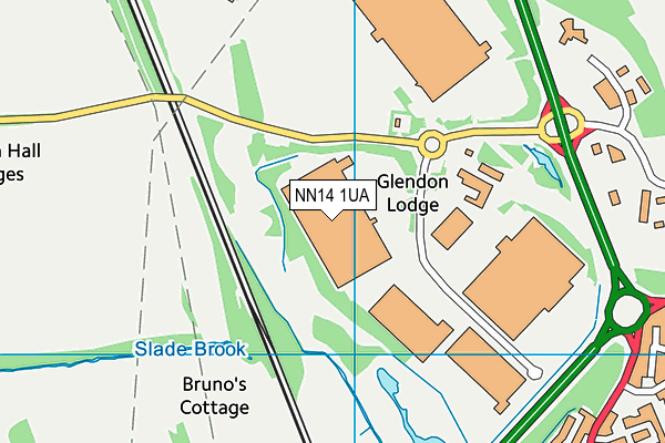 NN14 1UA map - OS VectorMap District (Ordnance Survey)