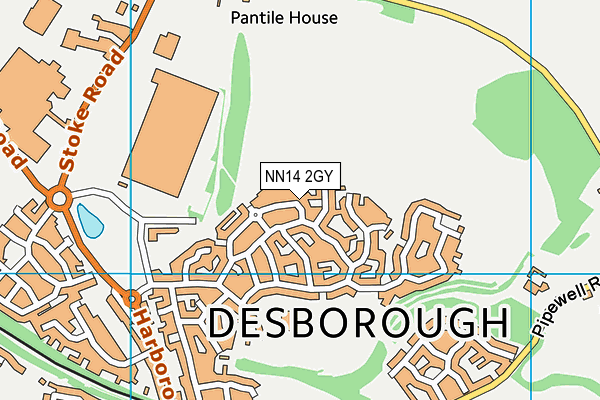 NN14 2GY map - OS VectorMap District (Ordnance Survey)