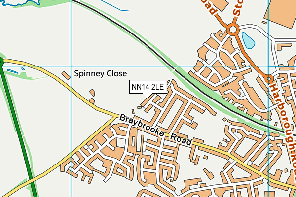 NN14 2LE map - OS VectorMap District (Ordnance Survey) NN14 2LE map - OS VectorMap District (Ordnance Survey)