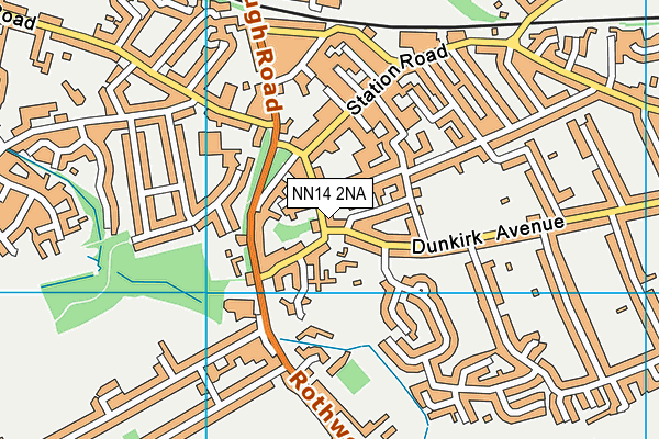 NN14 2NA map - OS VectorMap District (Ordnance Survey) NN14 2NA map - OS VectorMap District (Ordnance Survey)