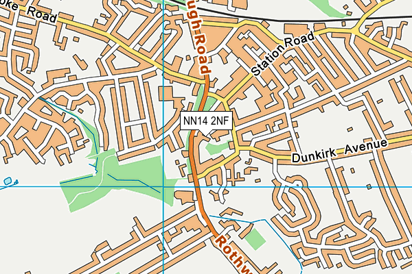 NN14 2NF map - OS VectorMap District (Ordnance Survey) NN14 2NF map - OS VectorMap District (Ordnance Survey)