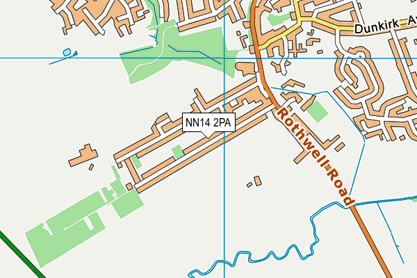 NN14 2PA map - OS VectorMap District (Ordnance Survey) NN14 2PA map - OS VectorMap District (Ordnance Survey)