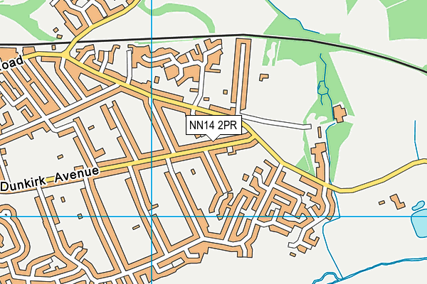 NN14 2PR map - OS VectorMap District (Ordnance Survey) NN14 2PR map - OS VectorMap District (Ordnance Survey)