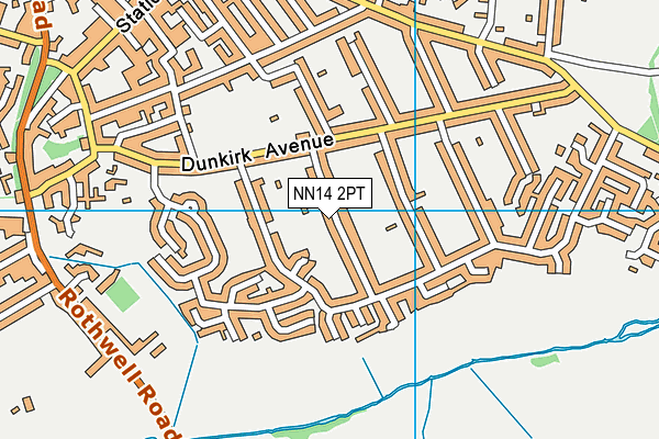NN14 2PT map - OS VectorMap District (Ordnance Survey) NN14 2PT map - OS VectorMap District (Ordnance Survey)