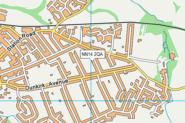 NN14 2QA map - OS VectorMap District (Ordnance Survey) NN14 2QA map - OS VectorMap District (Ordnance Survey)