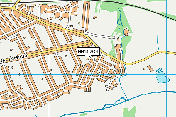 NN14 2QH map - OS VectorMap District (Ordnance Survey) NN14 2QH map - OS VectorMap District (Ordnance Survey)