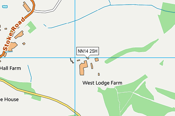 NN14 2SH map - OS VectorMap District (Ordnance Survey) NN14 2SH map - OS VectorMap District (Ordnance Survey)