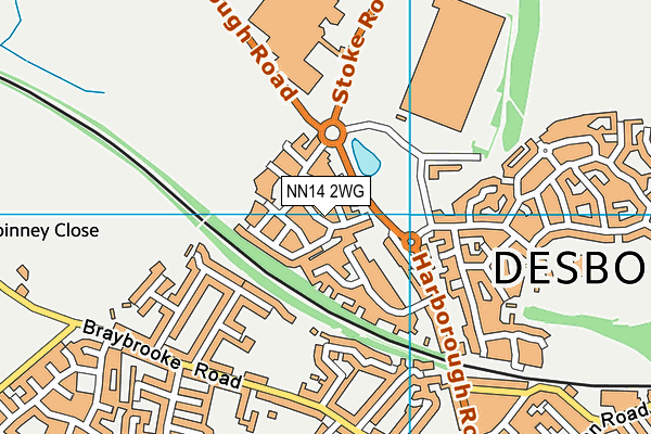 NN14 2WG map - OS VectorMap District (Ordnance Survey) NN14 2WG map - OS VectorMap District (Ordnance Survey)