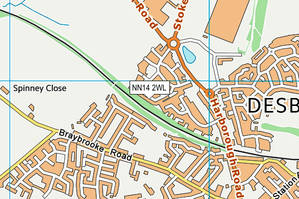NN14 2WL map - OS VectorMap District (Ordnance Survey) NN14 2WL map - OS VectorMap District (Ordnance Survey)