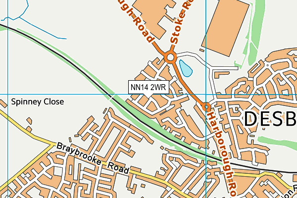 NN14 2WR map - OS VectorMap District (Ordnance Survey) NN14 2WR map - OS VectorMap District (Ordnance Survey)