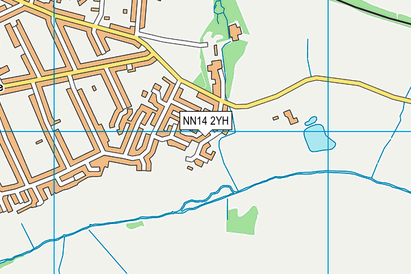 NN14 2YH map - OS VectorMap District (Ordnance Survey) NN14 2YH map - OS VectorMap District (Ordnance Survey)