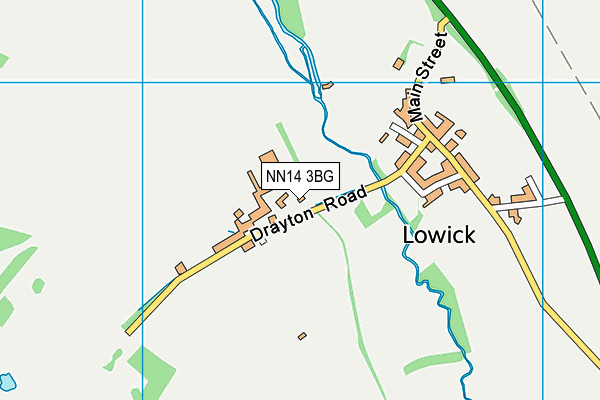 NN14 3BG map - OS VectorMap District (Ordnance Survey) NN14 3BG map - OS VectorMap District (Ordnance Survey)