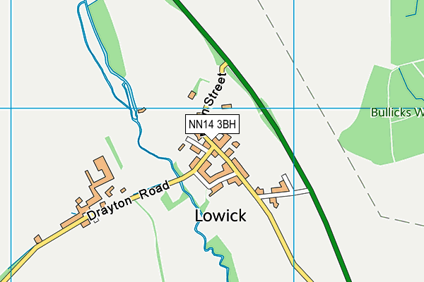 NN14 3BH map - OS VectorMap District (Ordnance Survey) NN14 3BH map - OS VectorMap District (Ordnance Survey)