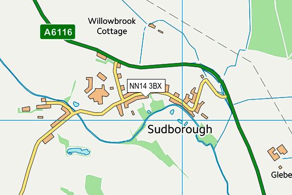 NN14 3BX map - OS VectorMap District (Ordnance Survey) NN14 3BX map - OS VectorMap District (Ordnance Survey)