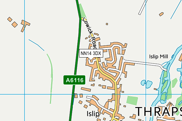 NN14 3DX map - OS VectorMap District (Ordnance Survey) NN14 3DX map - OS VectorMap District (Ordnance Survey)