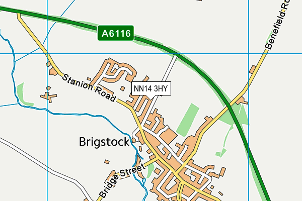 NN14 3HY map - OS VectorMap District (Ordnance Survey)