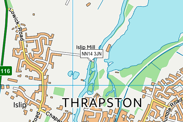 NN14 3JN map - OS VectorMap District (Ordnance Survey) NN14 3JN map - OS VectorMap District (Ordnance Survey)