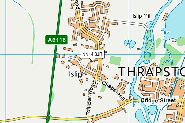 NN14 3JR map - OS VectorMap District (Ordnance Survey)