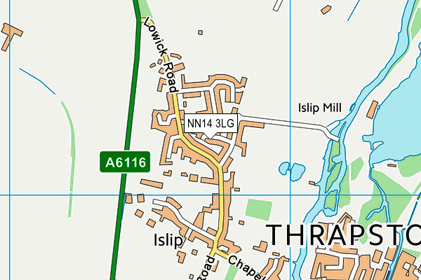 NN14 3LG map - OS VectorMap District (Ordnance Survey) NN14 3LG map - OS VectorMap District (Ordnance Survey)