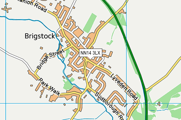 NN14 3LX map - OS VectorMap District (Ordnance Survey) NN14 3LX map - OS VectorMap District (Ordnance Survey)