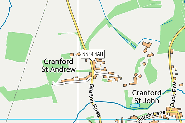 NN14 4AH map - OS VectorMap District (Ordnance Survey) NN14 4AH map - OS VectorMap District (Ordnance Survey)